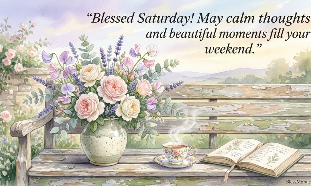 Blessed Saturday! May calm thoughts and beautiful moments fill your weekend.