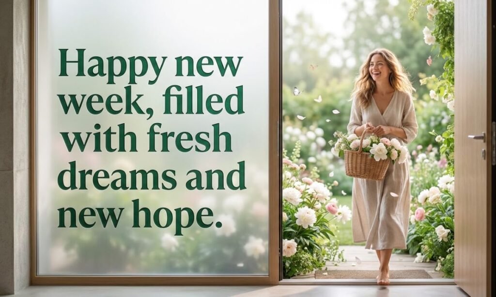 Happy New Week Blessings to Welcome New Beginnings