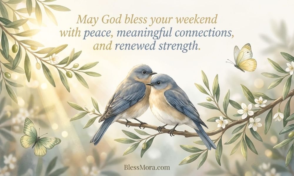 May God bless your weekend with peace, meaningful connections, and renewed strength.