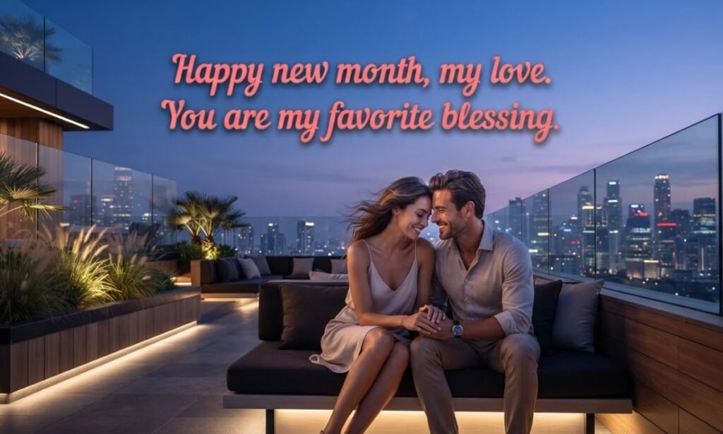 Romantic New Month Blessings for Your Love