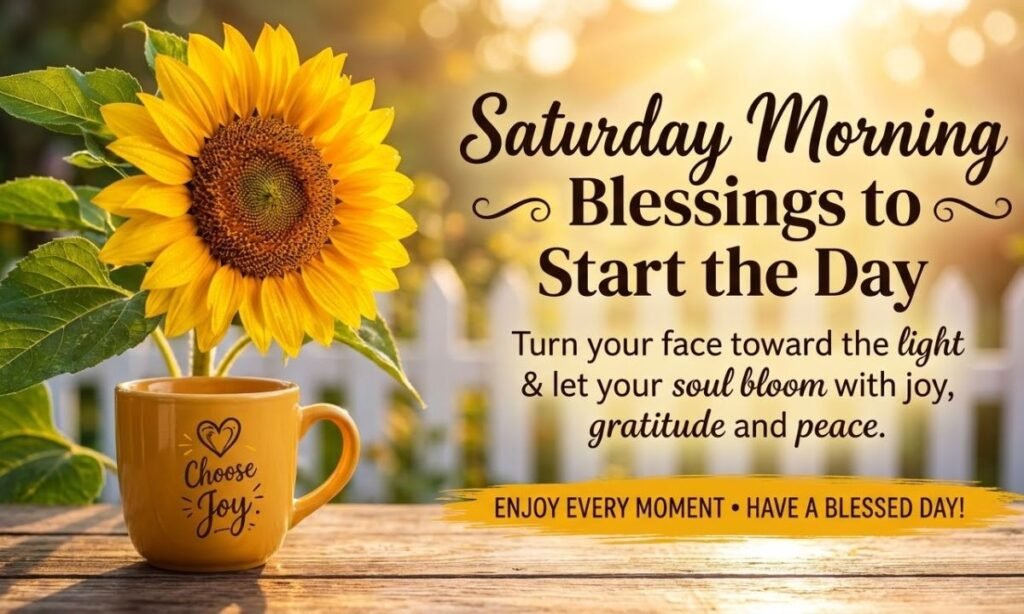 Saturday Morning Blessings to Start the Day