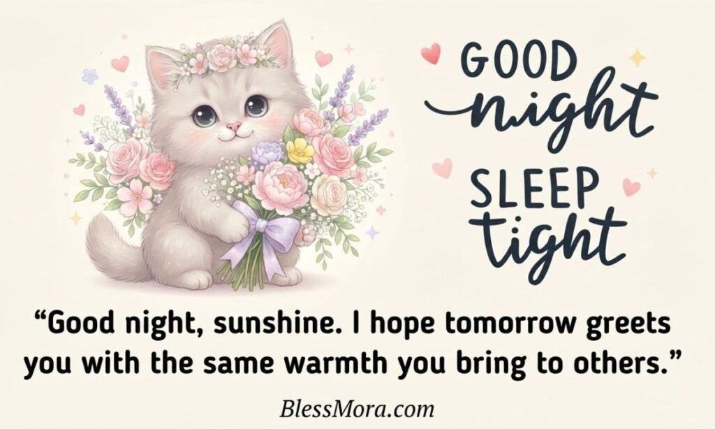 Sweet and Cute Good Night Blessings
