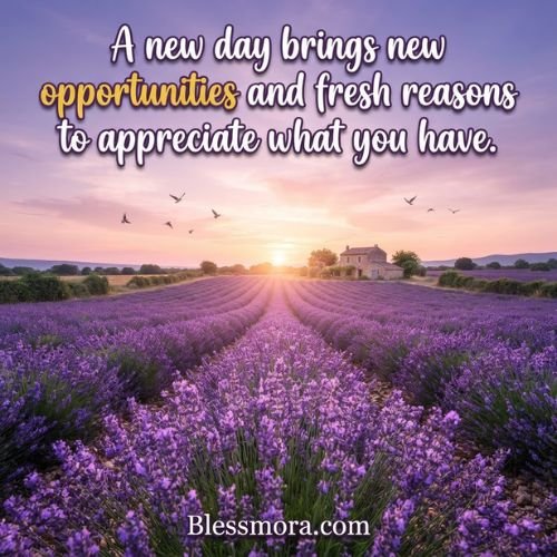 A new day brings new opportunities
