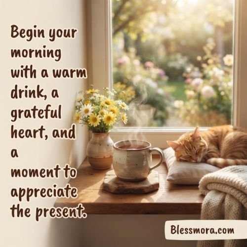 Begin your morning with a warm drink,
