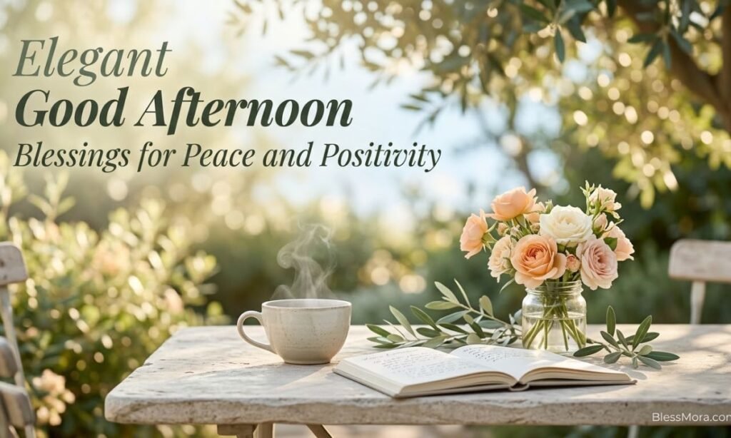 Elegant Good Afternoon Blessings for Peace and Positivity