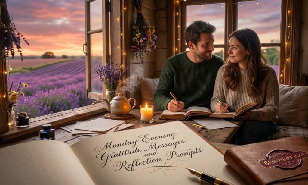 Monday Evening Gratitude Messages and Reflection Prompts