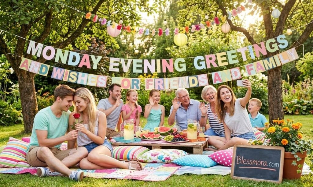 Monday Evening Greetings and Wishes for Friends and Family