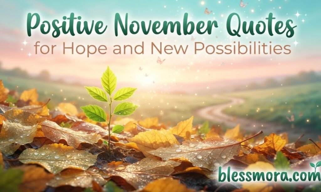 Positive November Quotes for Hope and New Possibilities